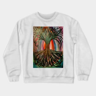 Tree of life painted in metallic Crewneck Sweatshirt